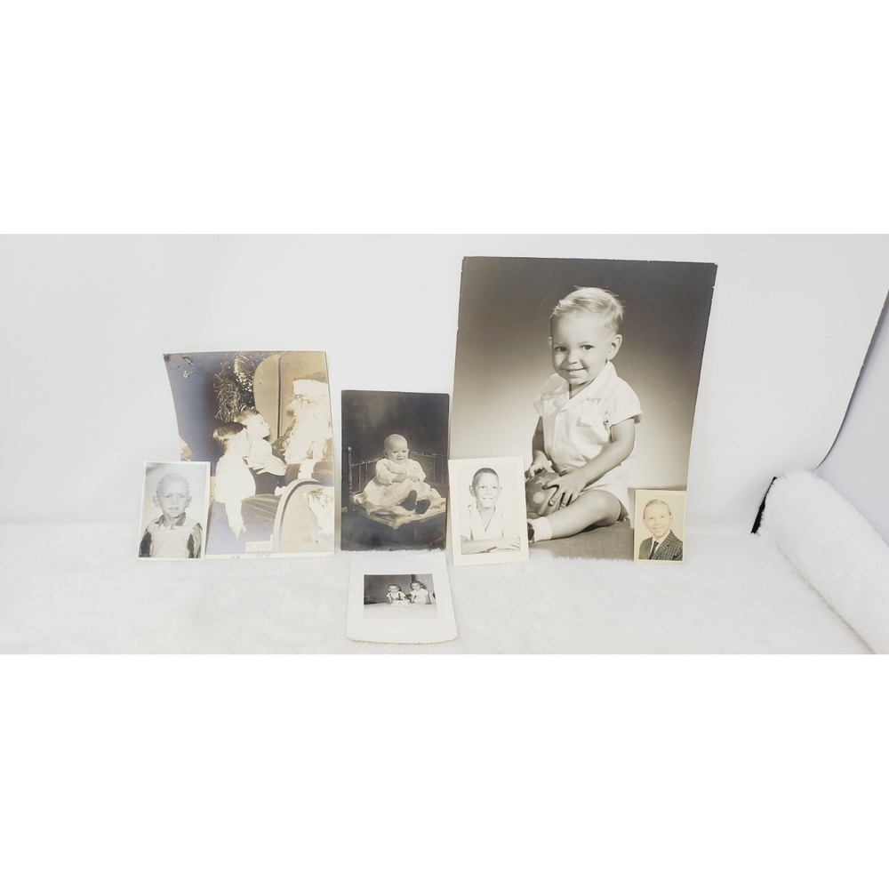 Vintage 1930 40's 50's B&W EPHEMERA Snapshots Photography Decor Military
